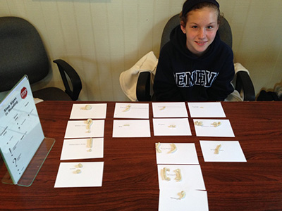 Smiling Girl with Clay Shapes